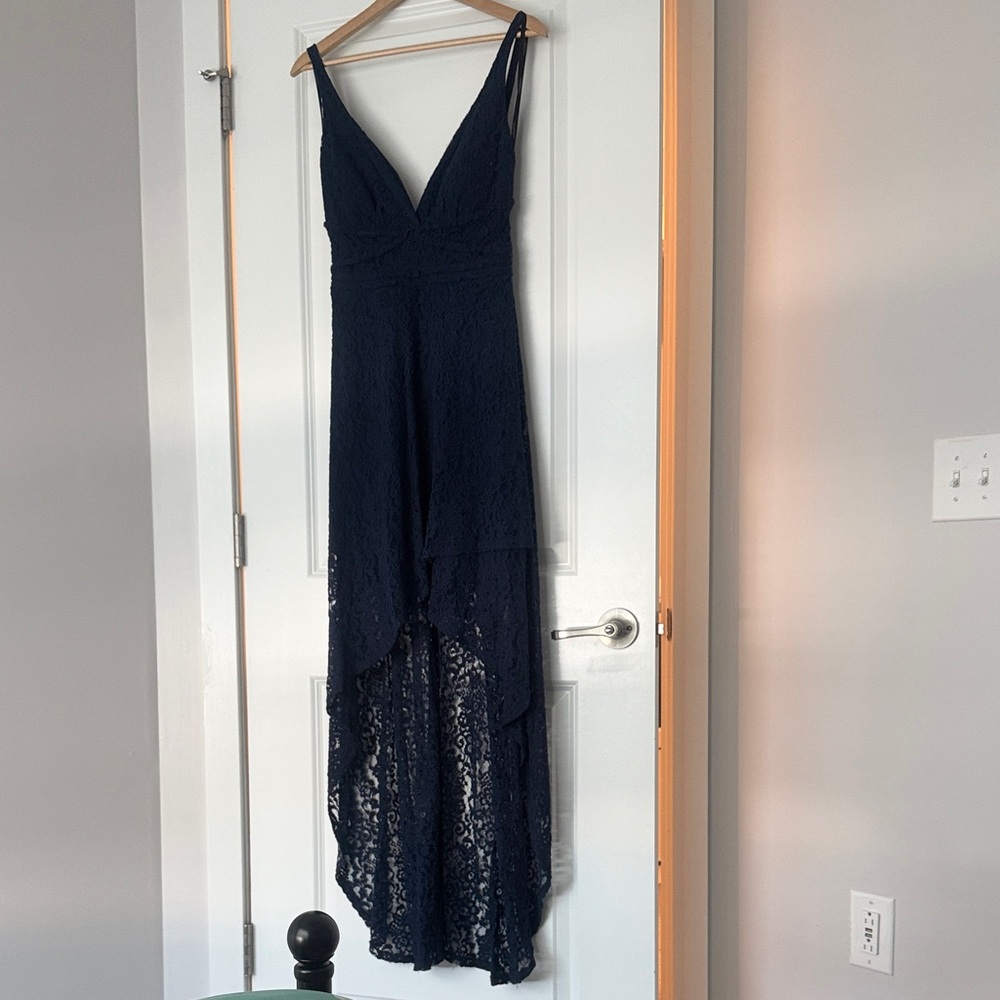 Laundry By Shelli Segal Midnight High Low Dress